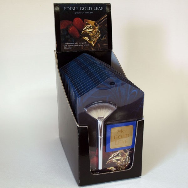 Box of edible 24ct gold leaf kits edible gold leaf